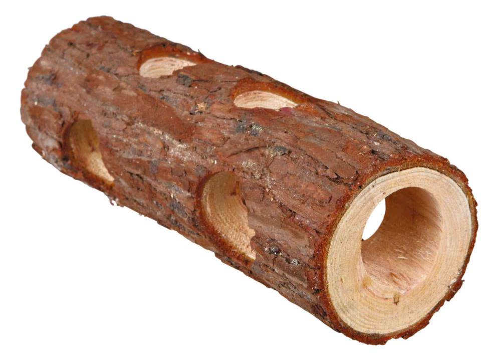 Tube tunnel, mice, bark wood, ø 6 × 20 cm