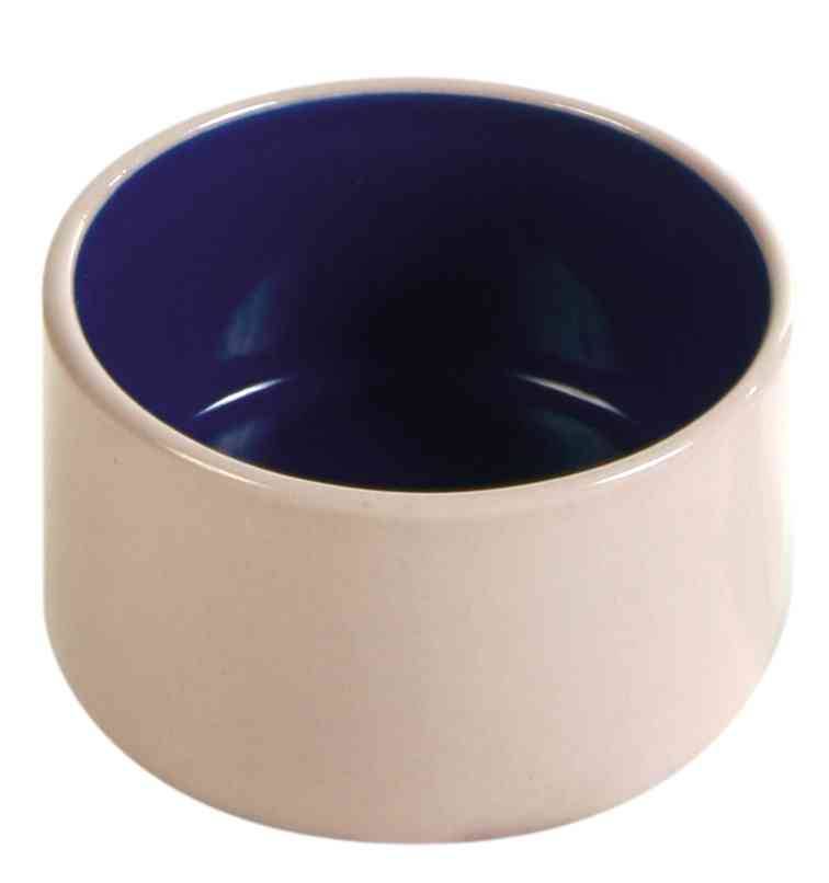 Bowl, ceramic, 100 ml/ø 7 cm, cream/blue