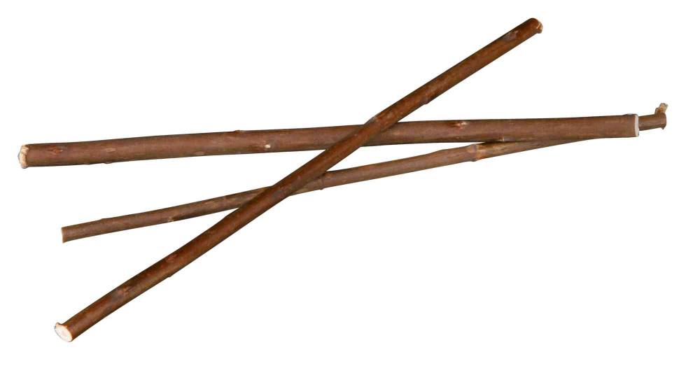 Willow sticks, bark wood, 18 cm, 20 pcs.