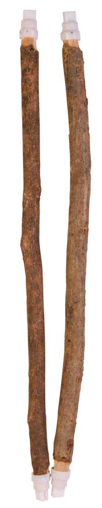 Set of perches, bark wood, 35 cm/ø 10–12 mm, 2 pcs.