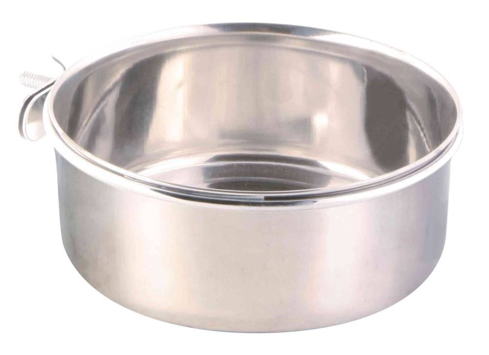 Bowl, stainless steel, with holder for screw fixing, 900 ml/ø 14 cm