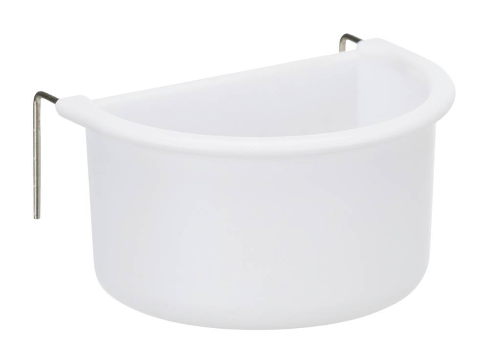 Set of hanging bowls with wire holder, plastic, 75 ml/85 ml