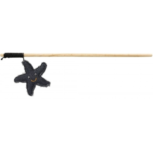 BE NORDIC playing rod starfish, fabric/linen, catnip, 45 cm