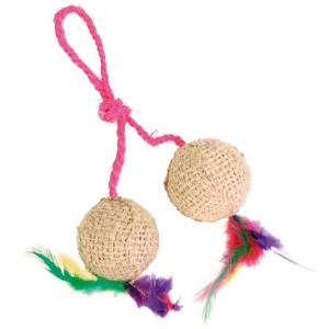 Kassi mänguasi Jute-Balls 4,5cm.