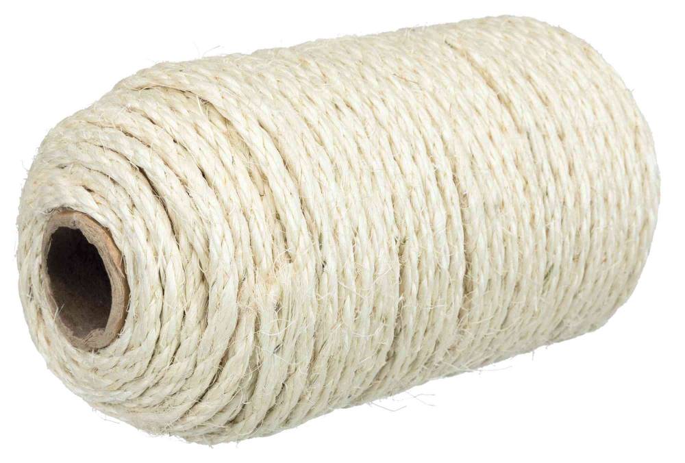 Sisal rope on a roll, 50 m/ø 4–6 mm