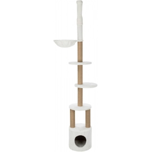 Aurelio scratching post, floor to ceiling, 220–250 cm, white