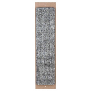 Scratching board, sisal rug, catnip, 17 × 70 cm, grey