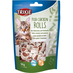 PREMIO Fish Chicken Rolls, chicken/pollock, 50 g