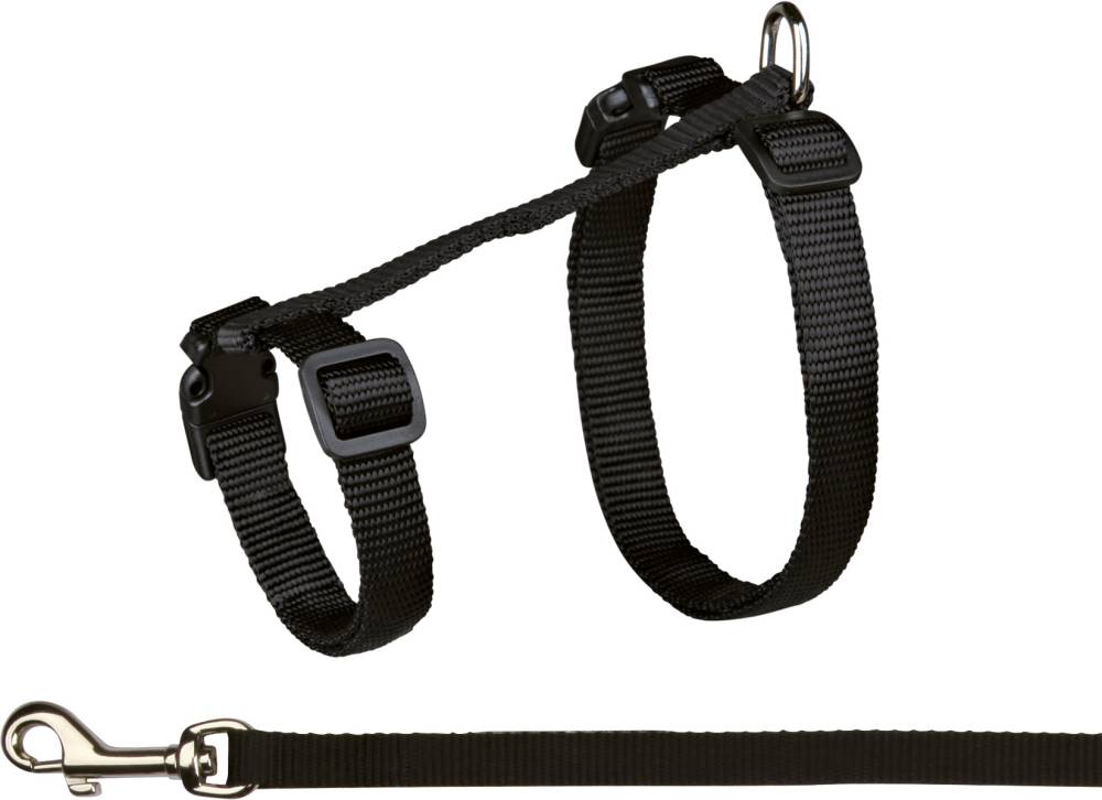 Cat harness with leash, XXL, 34–57 cm/13 mm, 1.20 m