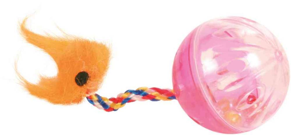 Set of rattling balls with tails, plastic, ø 4 cm, 2 pcs.