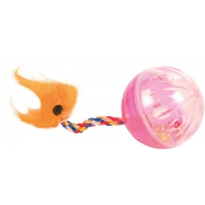 Set of rattling balls with tails, plastic, ø 4 cm, 2 pcs.