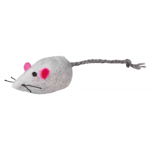 Mouse with bell, plush, catnip, 5 cm, sorted