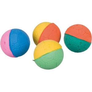 Kassi mänguasi Soft balls foam rubber 4,3cm 4tk