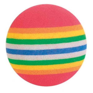 Rainbow balls, foam, ø 4 cm, 4 pcs.