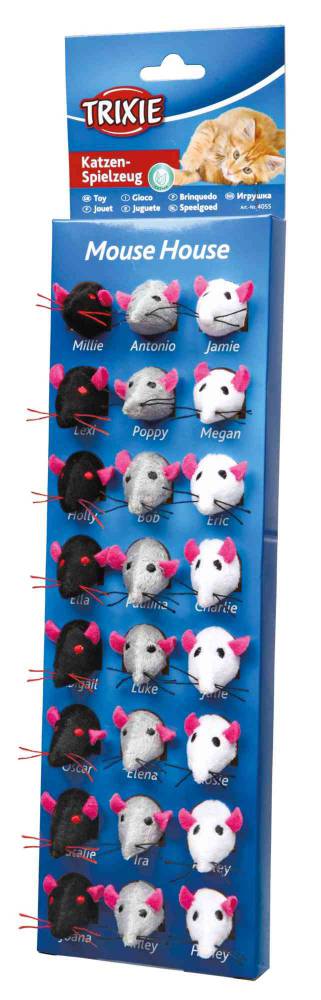 Mouse, plush, catnip, 5 cm, sorted