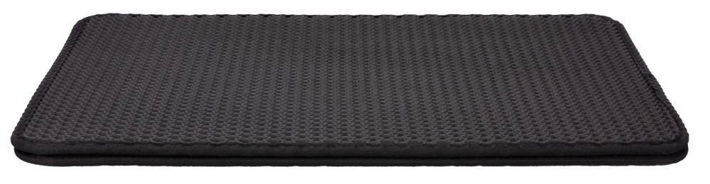 Cat litter tray sieve-mat, EVA, 40 × 55 cm, black