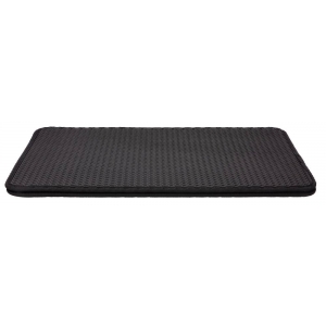 Cat litter tray sieve-mat, EVA, 40 × 55 cm, black