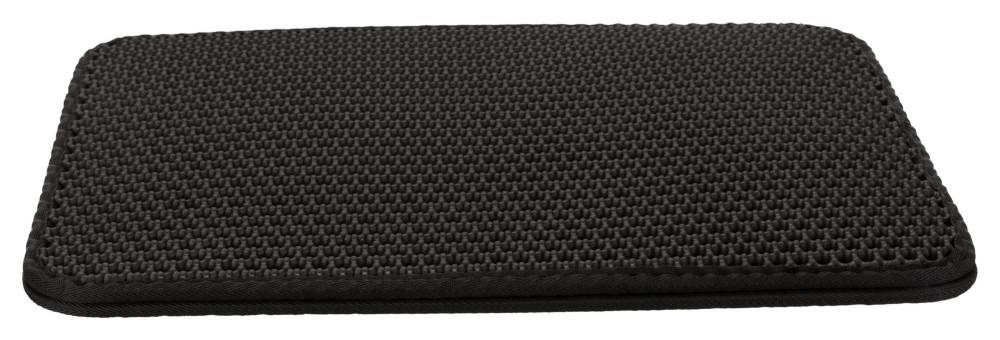 Cat litter tray sieve-mat, EVA, 35 × 45 cm, black