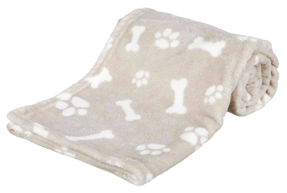 Kenny blanket, plush, 100 × 75 cm, beige