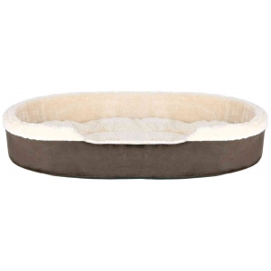 Cosma bed, oval, 55 × 45 cm, brown/beige