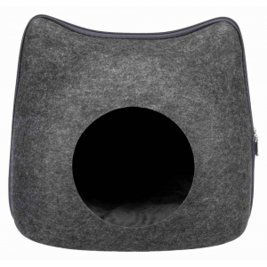 Cat cuddly cave, felt, 38 × 35 × 37 cm, anthracite