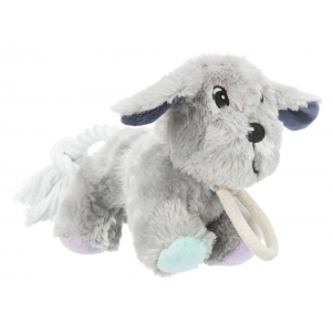 Junior dog with rope, plush, 24 cm