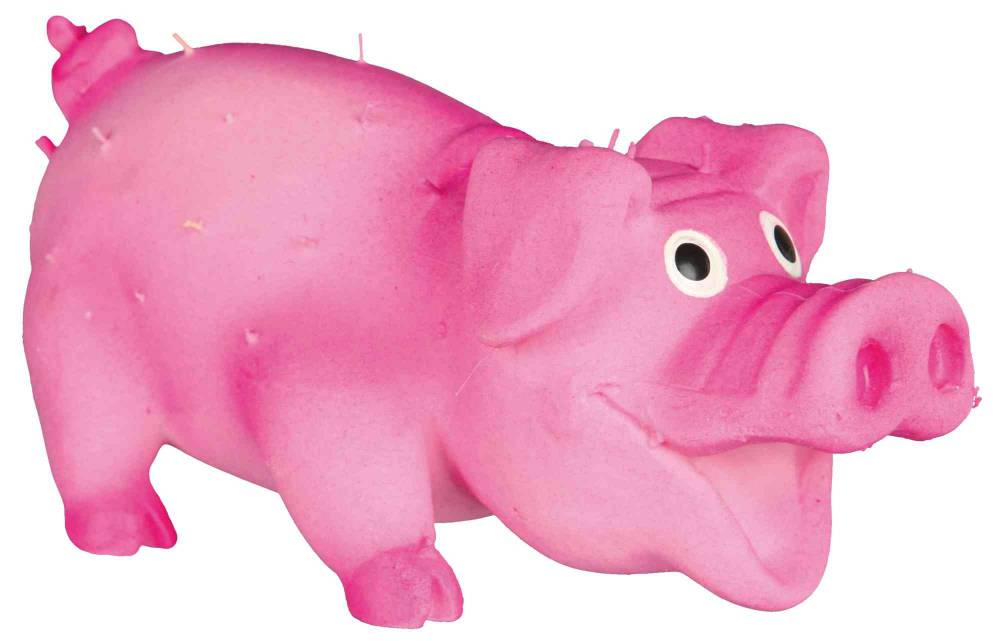 Bristle pig, latex/polyester fleece, 10 cm