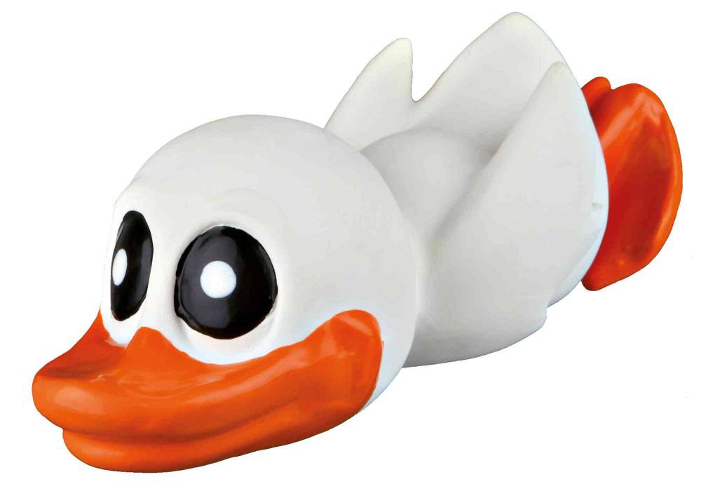 Duck, latex/polyester fleece, 13 cm