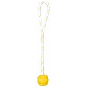 Aqua Toy ball on a rope, floatable, natural rubber, ø 4.5/35 cm