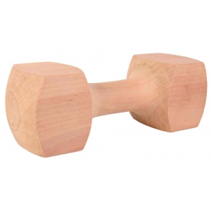 Wooden retrieving dumbbell, angular, 28 cm, approx. 1,000 g