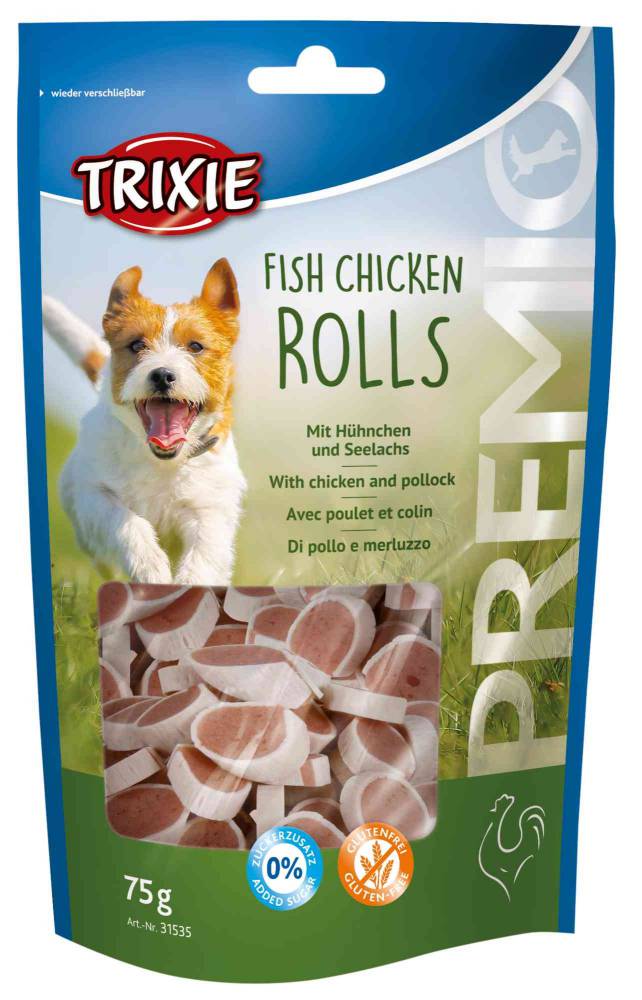 PREMIO Fish Chicken Rolls, 75 g