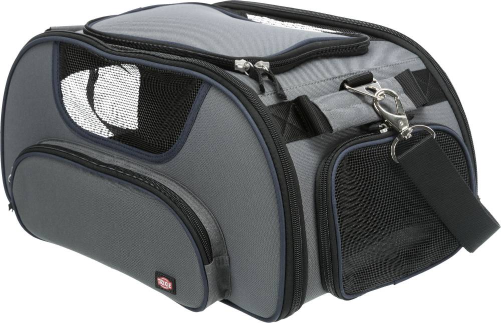 Transpordikott Wings airline carrier, 28 x 23 x 46 cm, hall/sinine