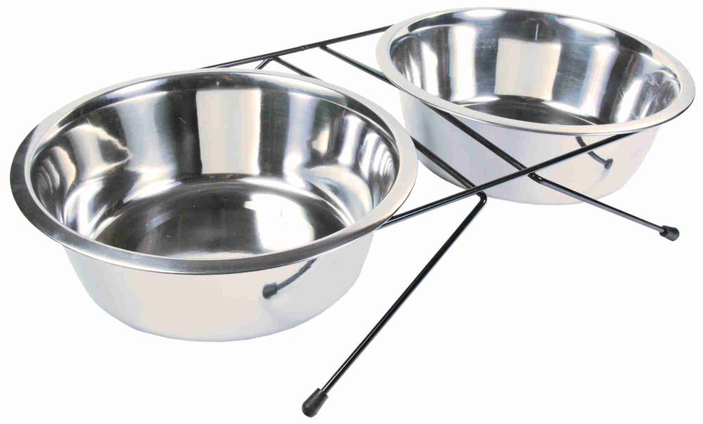 Bowl set, stainless steel/metal, 2 × 2.8 l/ø 24 cm