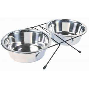 Bowl set, stainless steel/metal, 2 × 1.8 l/ø 20 cm