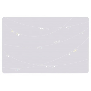 Junior place mat, 44 × 28 cm, light grey