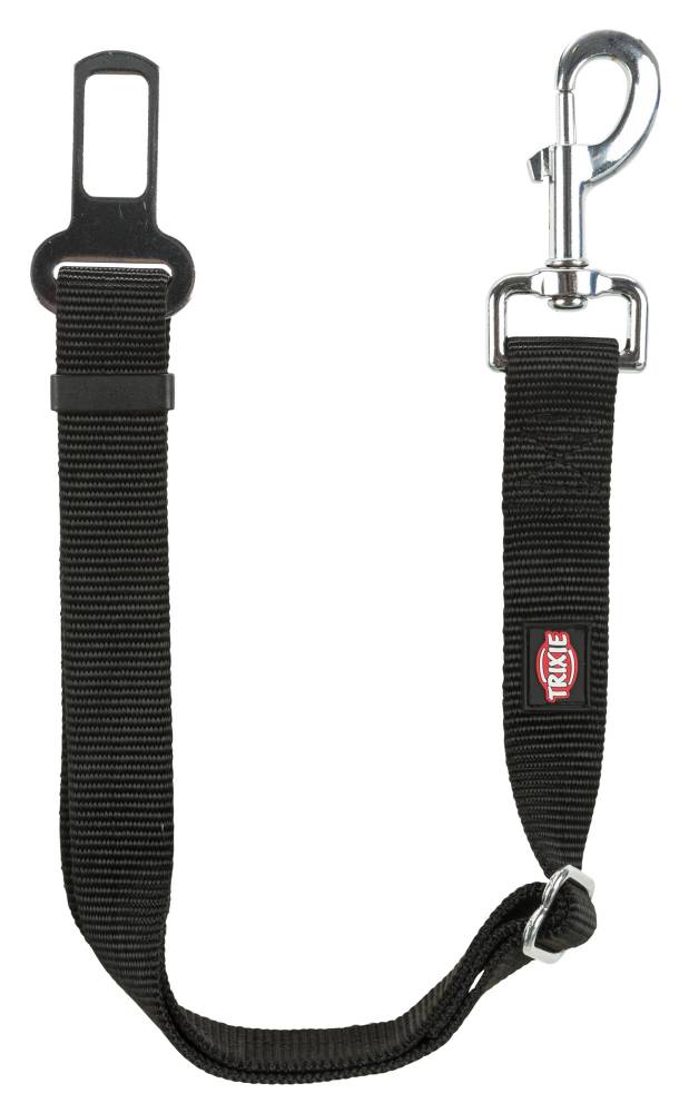 Seatbelt for car harnesses, S–M: 45–70 cm/25 mm, black