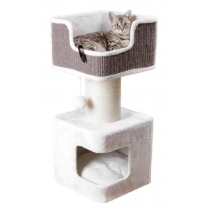 Ava scratching post XXL, 86 cm, white/grey