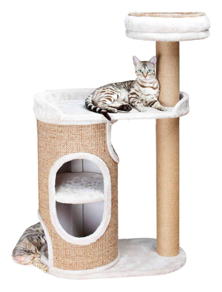 Falco scratching post, 117 cm, light grey/brown