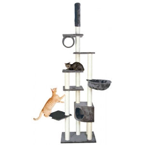 Madrid scratching post, floor to ceiling, 245–270 cm, platinum grey