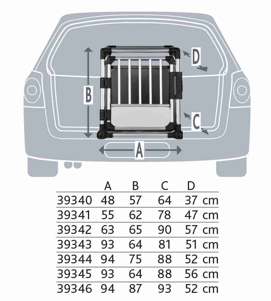 Transpordiboks, aluminium, L–XL: 94 x 75 x 88 cm, hõbe/hele hall