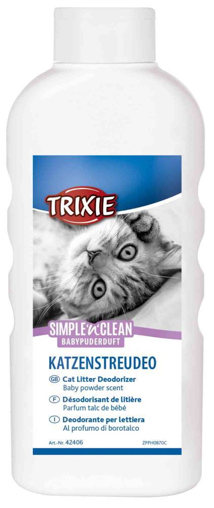 Simple'n'Clean cat litter deodorizer, baby powder , 750 g