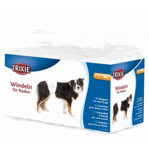 Diapers for male dogs, L–XL: 60–80 cm, 12 pcs.