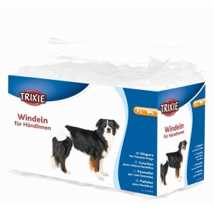 Diapers for female dogs, XL: 40–58 cm, 12 pcs.