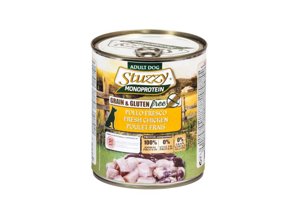 STUZZY Dog Monoprotein 800 gr. Can Chicken