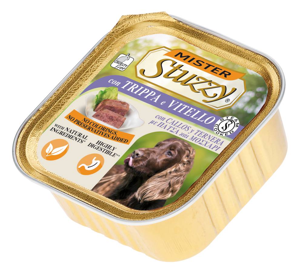 MISTER STUZZY Dog 300 gr Alu Tray Tripe & Calf