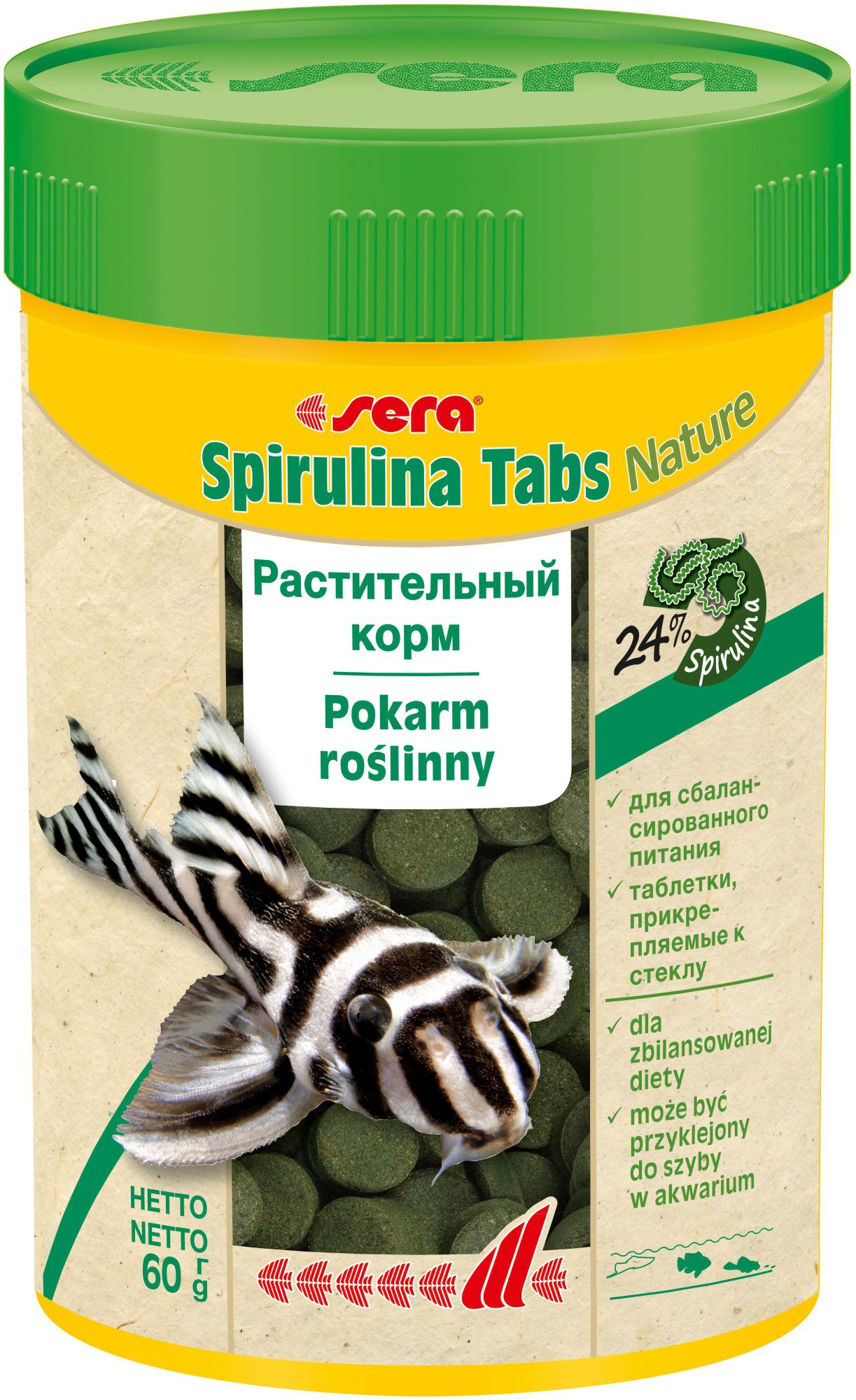 Sera Spirulina Tabs Nature 100tab 100ml/60g