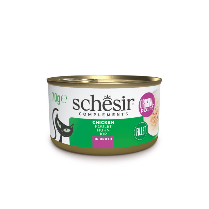 Schesir kanafilee puljongis 70g, märgtoit kassidele