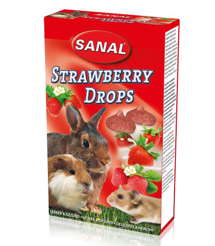 SANAL RODENTS Strawberry Drops 45g