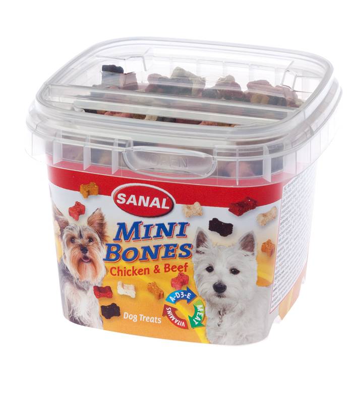 SANAL koertele Mini Bones cup 100g