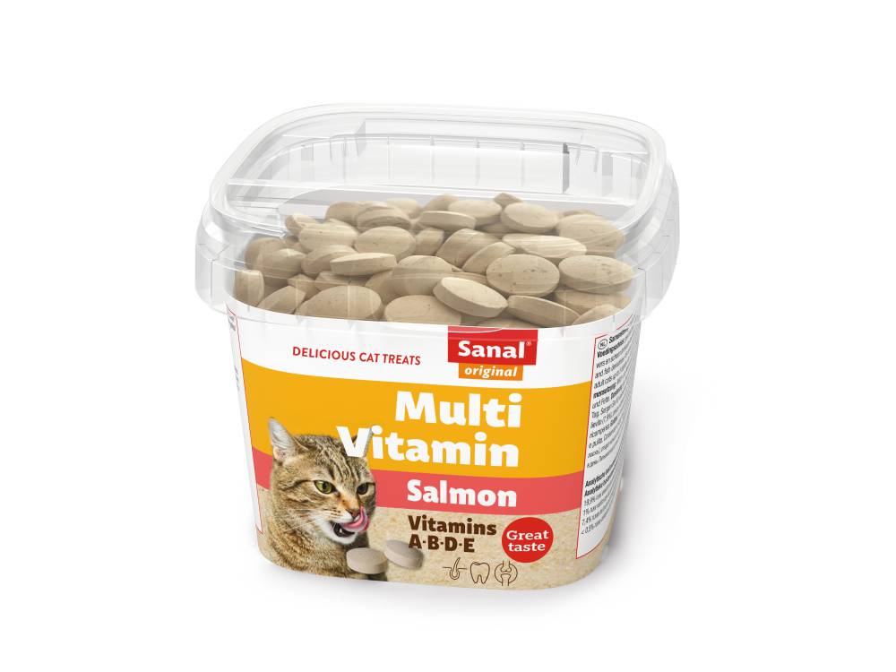 SANAL CAT Multi Vitamin Salmon tablets cup 100g